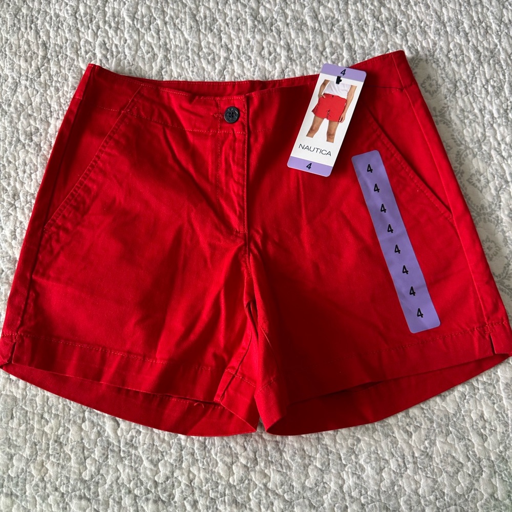 Nautica Women's Bold Red Shorts